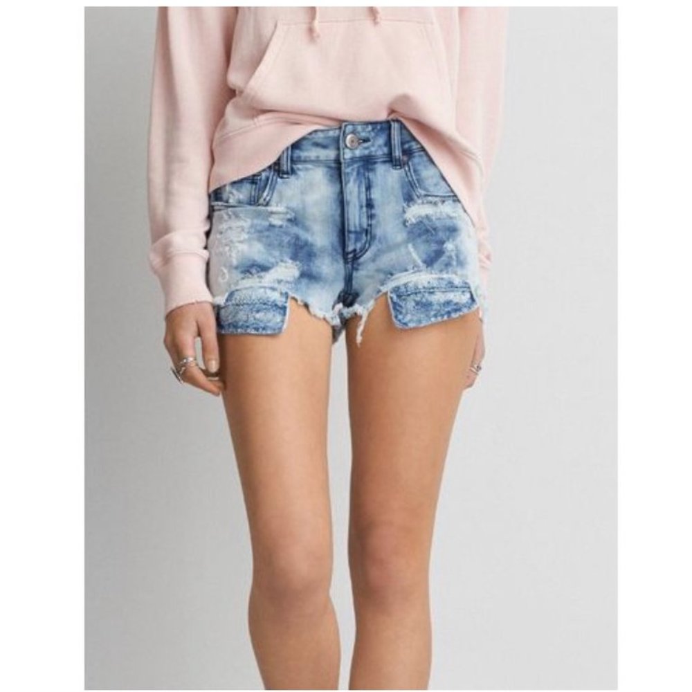 Womens American Eagle HiRise Jean Shorts